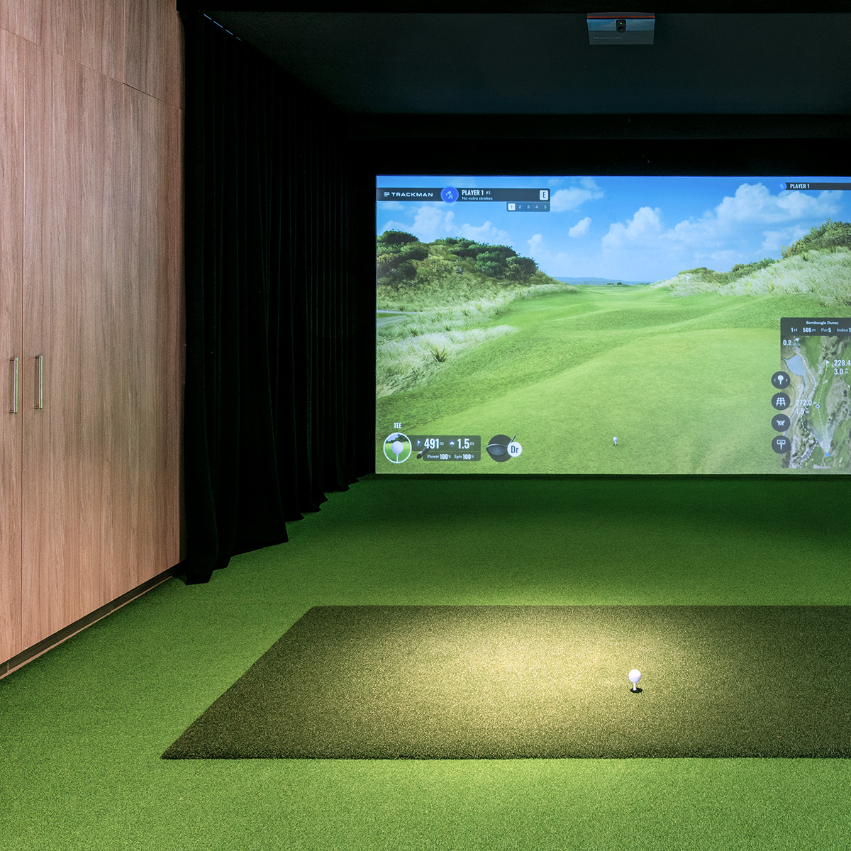 PLR yamba cove golf simulator